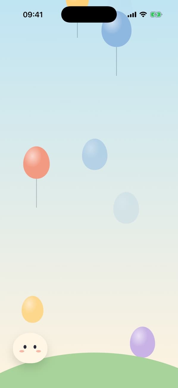 Balloons: Let balloons float away