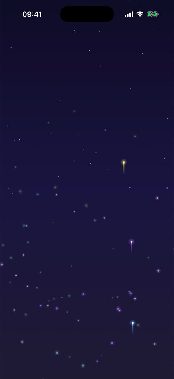 Fireworks: Tap to launch fireworks